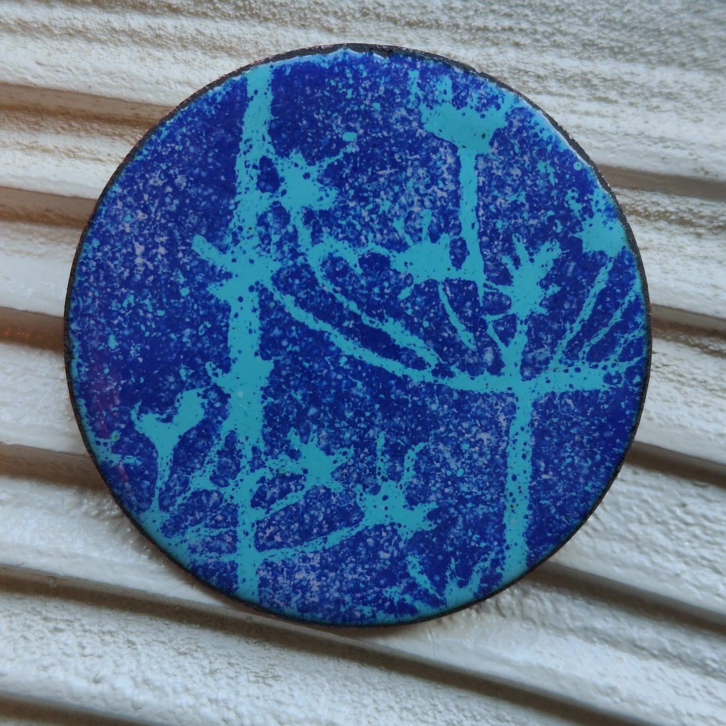 Cow Parsley Enamel brooch 5