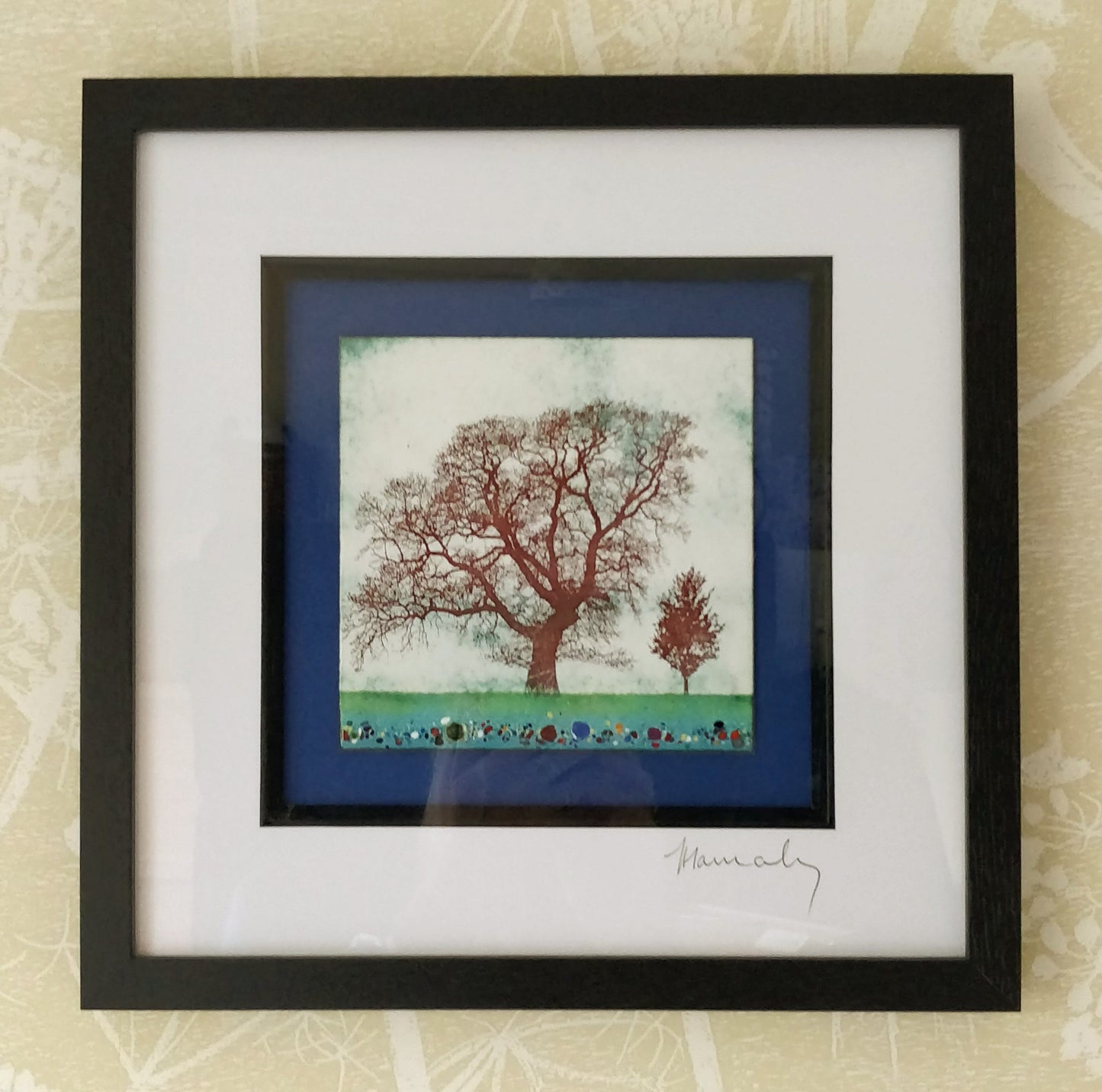 Brockhampton Trees Enamel Picture.